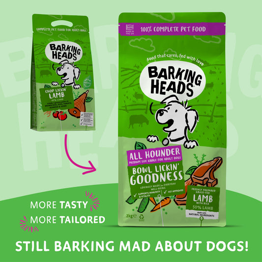 Barking Heads Adult Dog All Hounder Bowl Lickin' Goodness Lamb 2kg