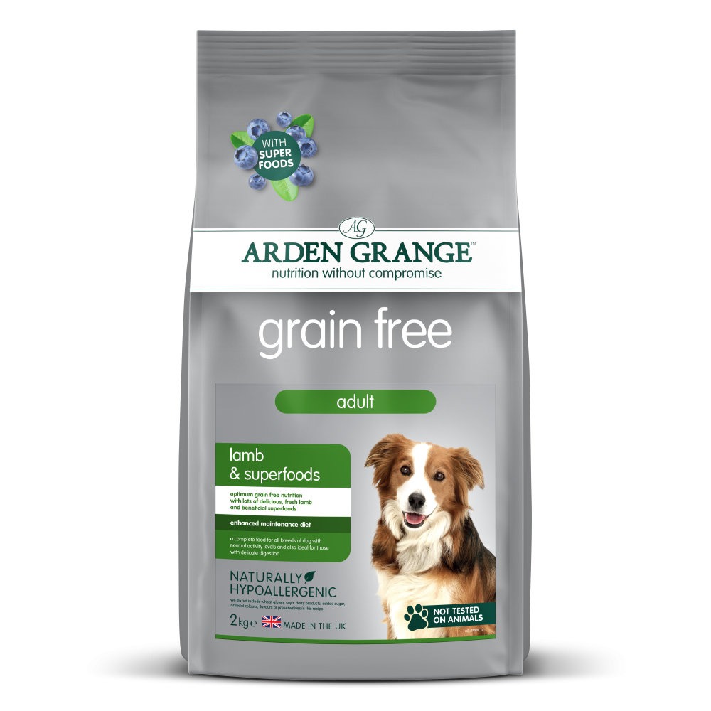 Arden Grange Adult Dog Grain Free Lamb & Superfoods 2kg