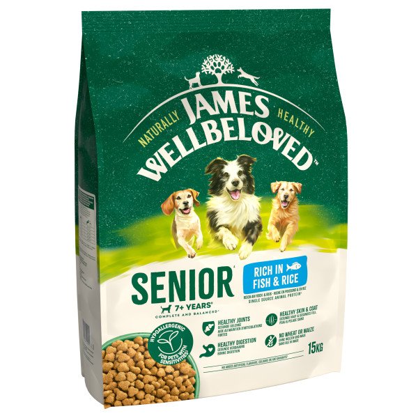 James Wellbeloved Senior Dog - Fish & Rice 15kg