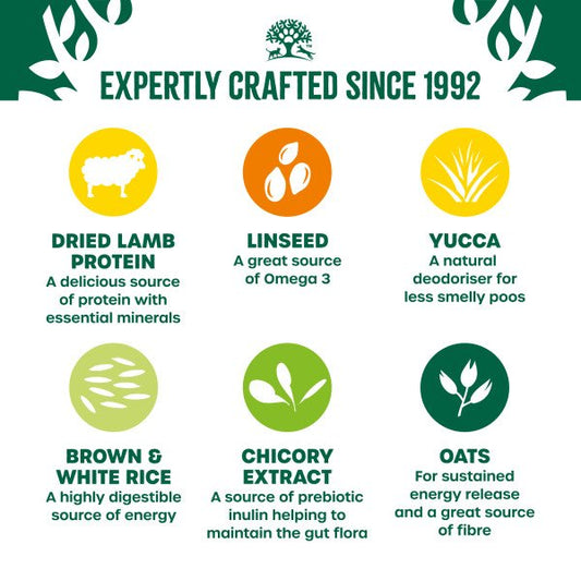 James Wellbeloved Adult Dog - Lamb & Rice 2kg