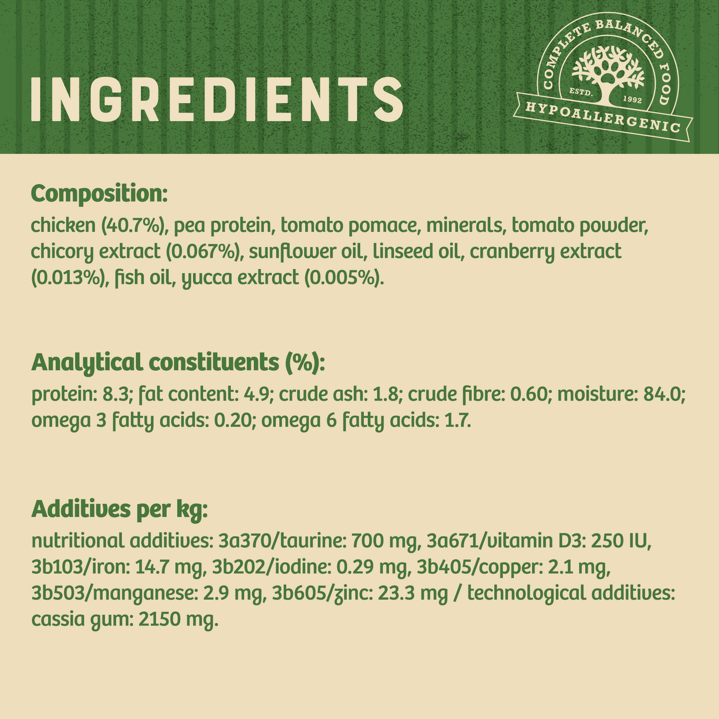 James Wellbeloved Kitten Pouch Grain Free - Chicken 85g x 12