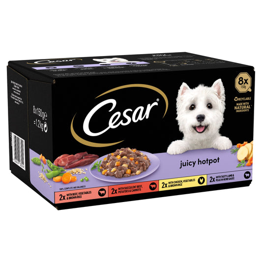 Cesar Foil Tray Juicy Hotpot Mixed Selection in Loaf 150g 8pk x 3