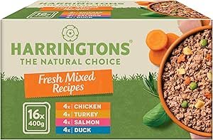 Harringtons Mixed Wet Dog Food Trays Multipack 16 x 400g