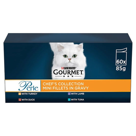 Gourmet Perle Pouch Chef's Collection in Gravy 85g 60pk x 1