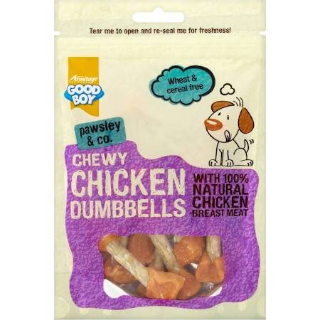 Good Boy Pawsley & Co. Deli Treats - Chewy Chicken Dumbbells 100g x 8