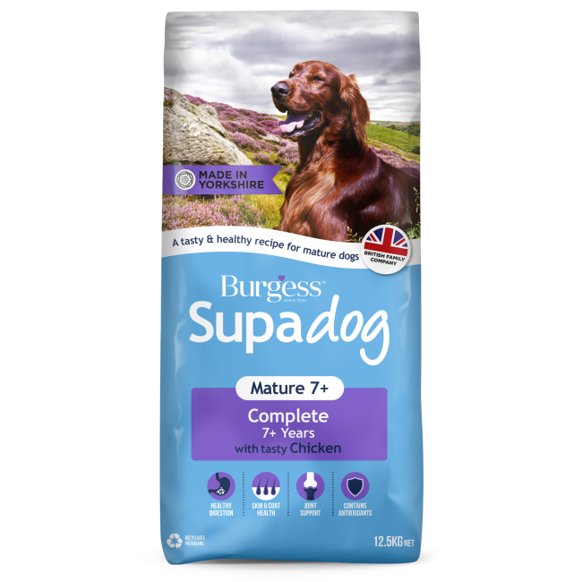 Burgess Supadog Mature Dog Chicken 12.5kg