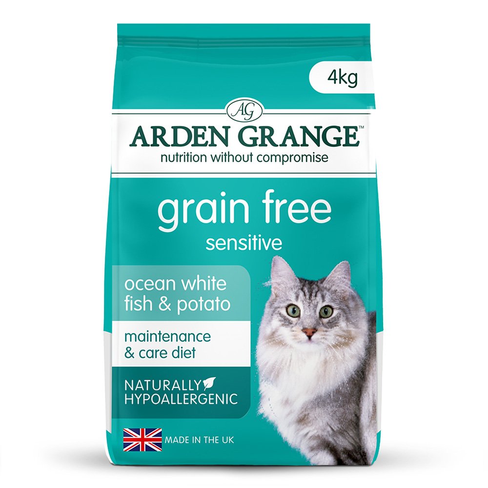 Arden Grange Adult Cat Sensitive - Ocean White Fish & Potato 4kg