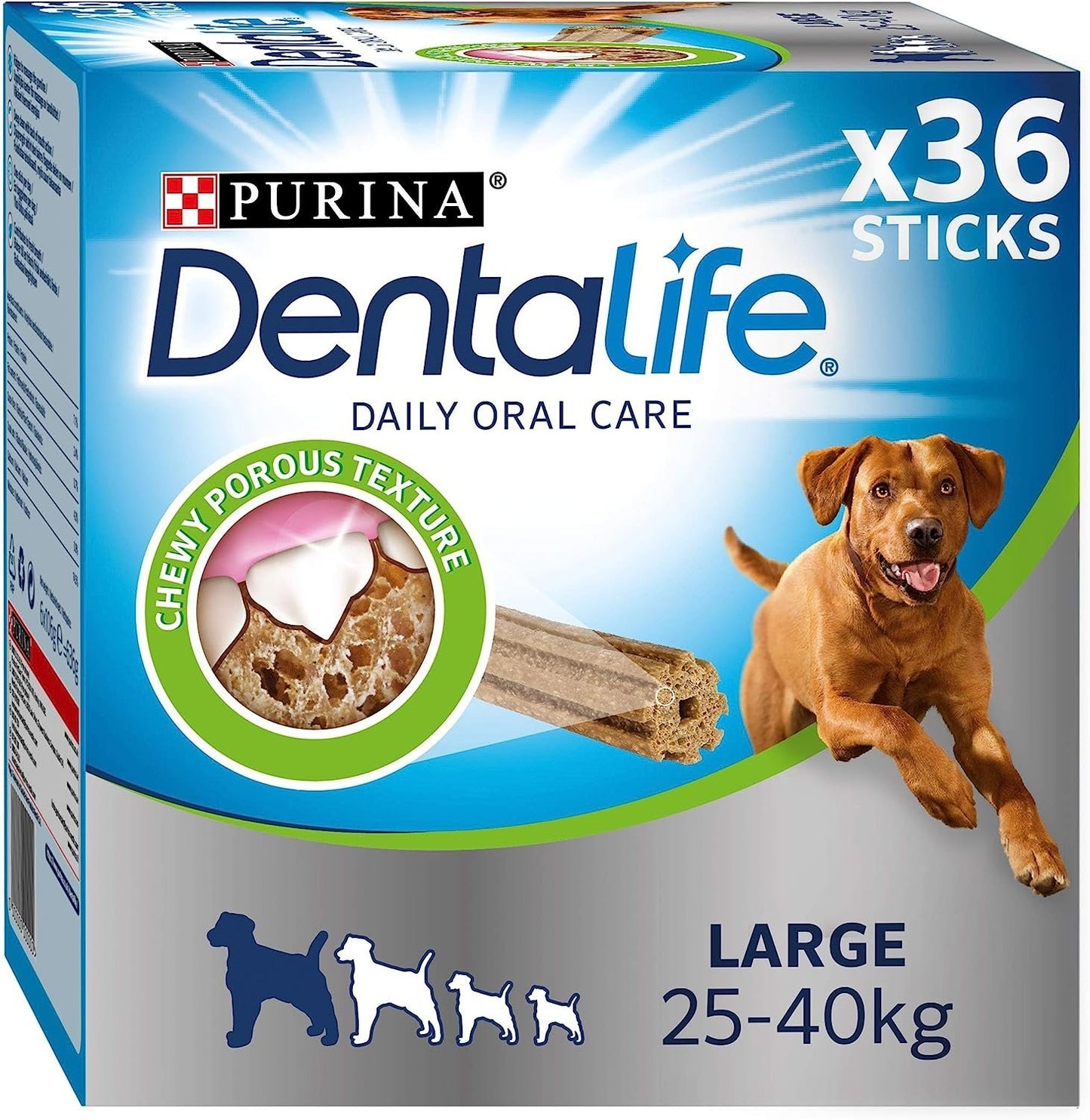 Purina Dentalife Oral Care Sticks Large 636g 36-Stick x 2