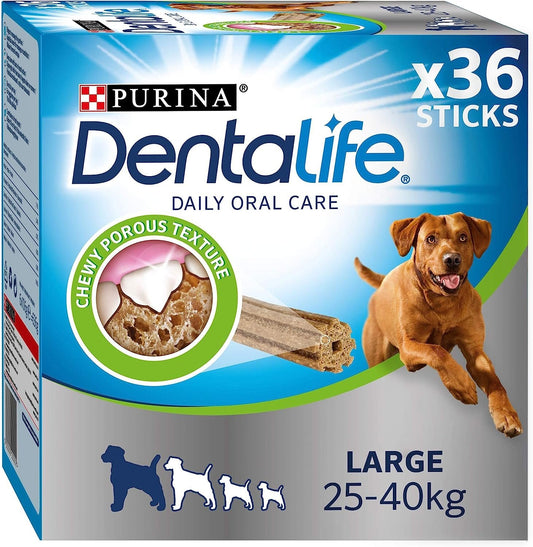 Purina Dentalife Oral Care Sticks Large 636g 36-Stick x 2