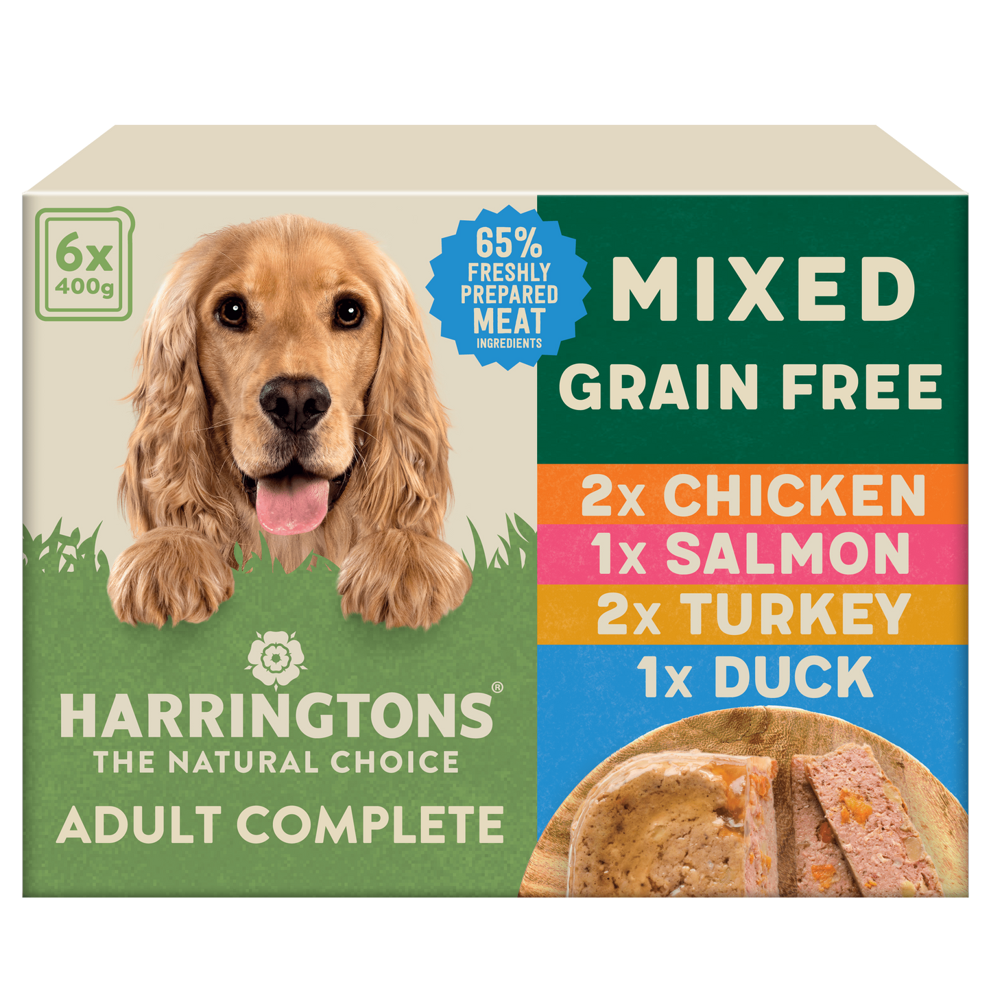 Harringtons Mixed Wet Dog Food Trays Multipack 6 x 400g