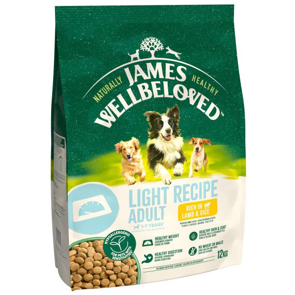 James Wellbeloved Dog Light - Lamb & Rice 12kg