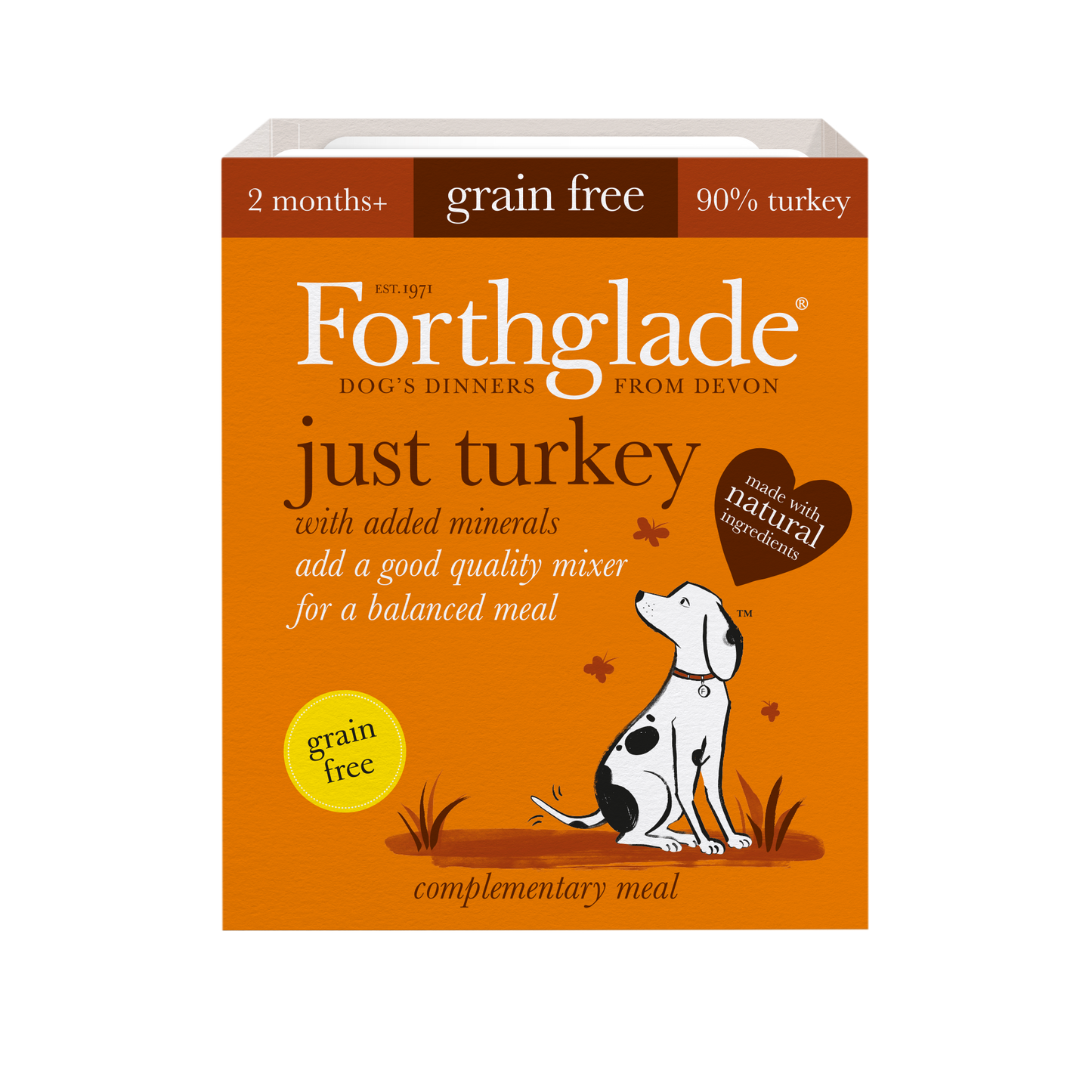 Forthglade Dog Tray Just Turkey 395g x 18