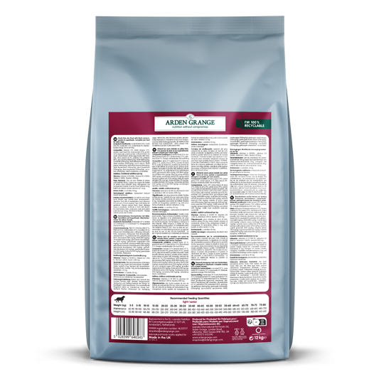 Arden Grange Sensitive GRAIN-FREE Light / Senior - Venison & Potato 12kg