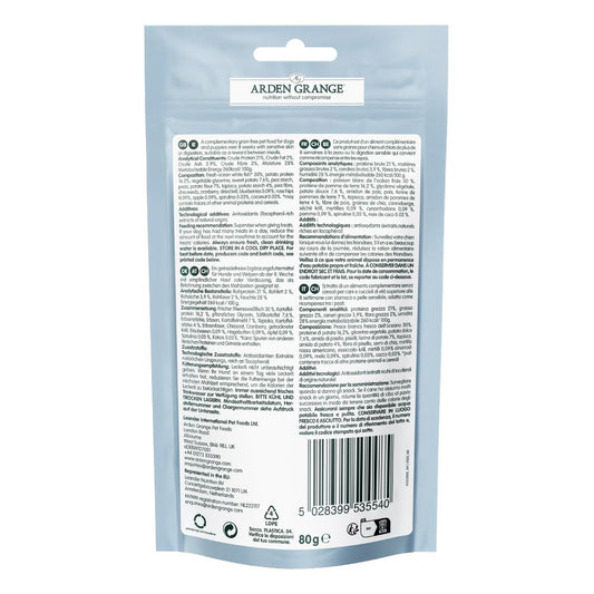 Arden Grange Training Treats GF Sensitive White Fish & Potato 80g x 10