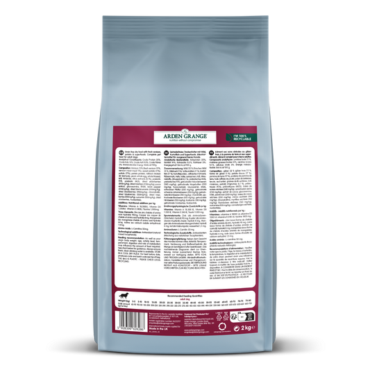 Arden Grange Sensitive GRAIN-FREE Adult - Venison & Potato 2kg