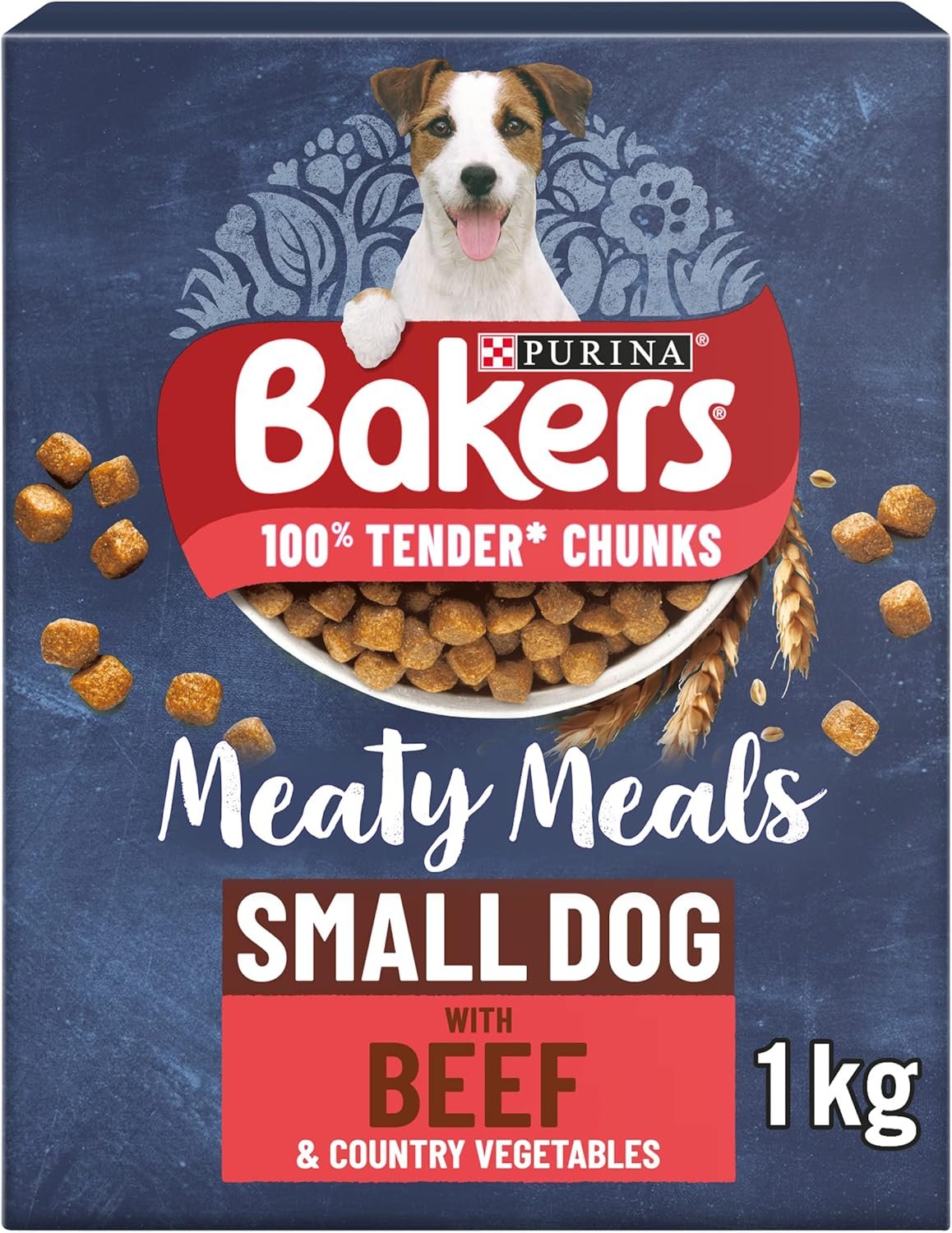 Bakers Complete Small Dog Meaty Meals - Beef 1kg x 5