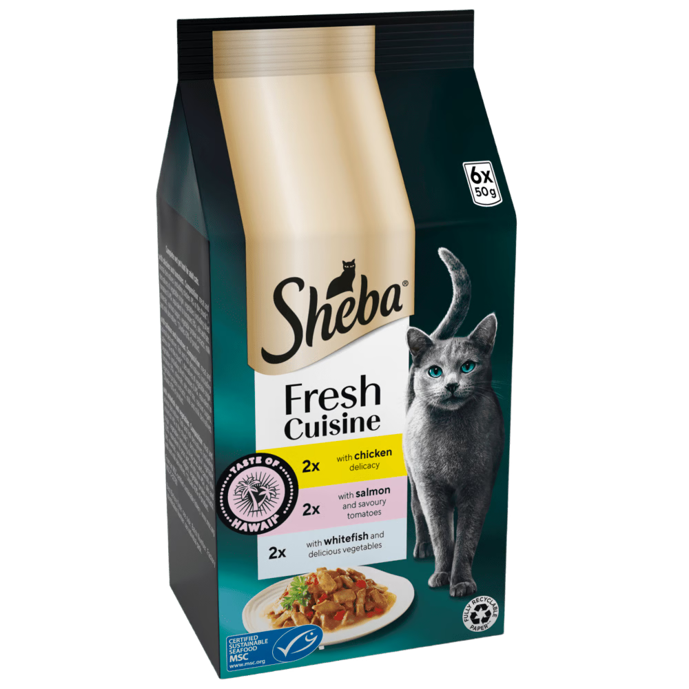 Sheba Pouch Fresh Cuisine Hawaii 50g 6-pack x 8