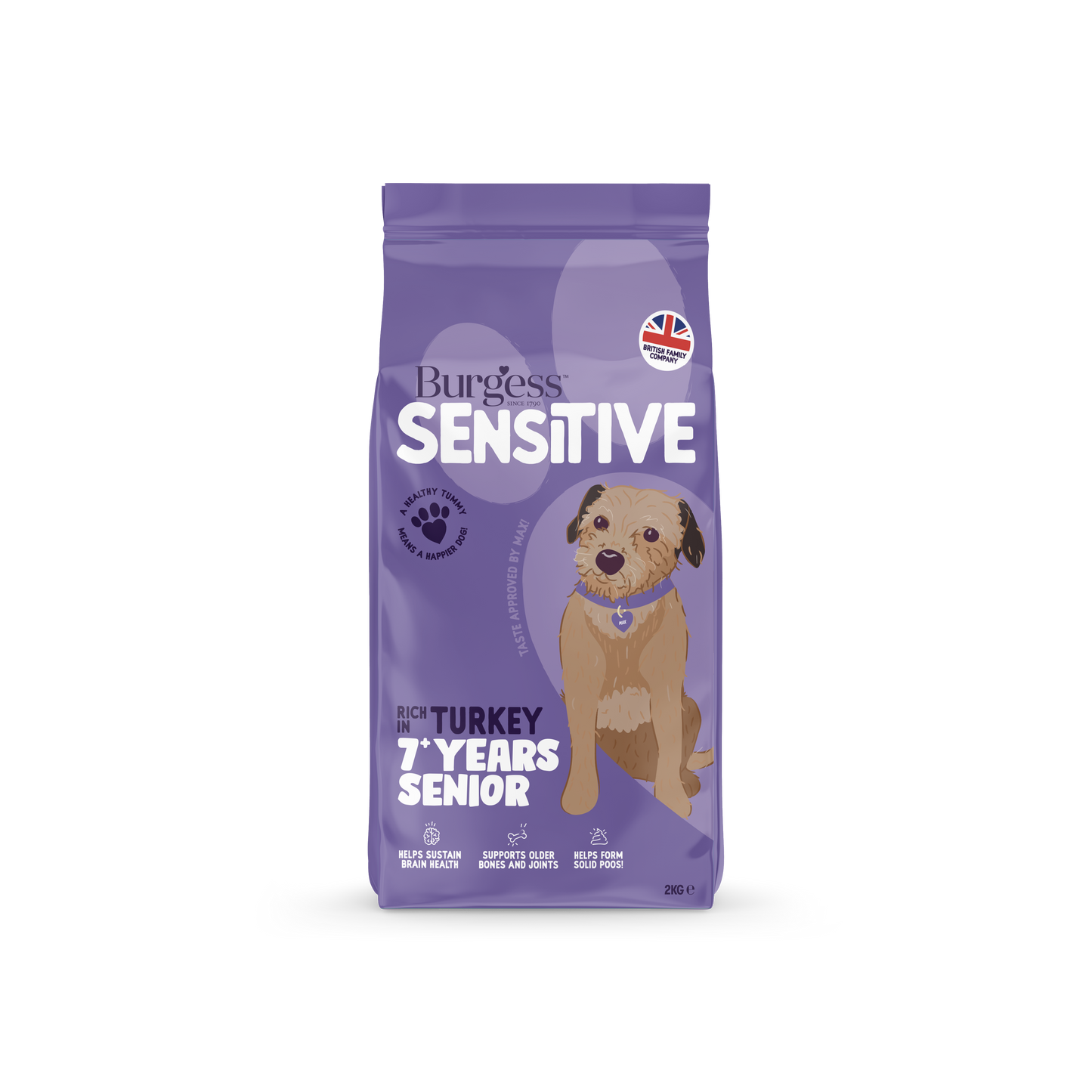 Burgess Sensitive Senior Dog Turkey 2kg