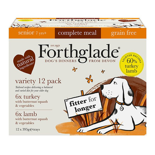 Forthglade Complete Senior Grain Free Variety 12pk 395g x 1
