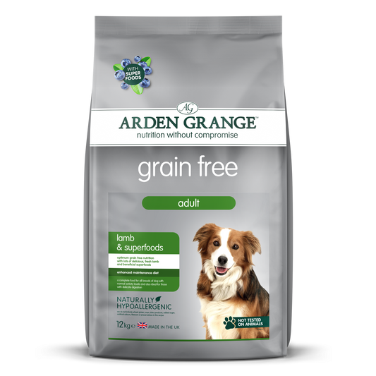 Arden Grange Adult Dog Grain Free Lamb & Superfoods 12kg