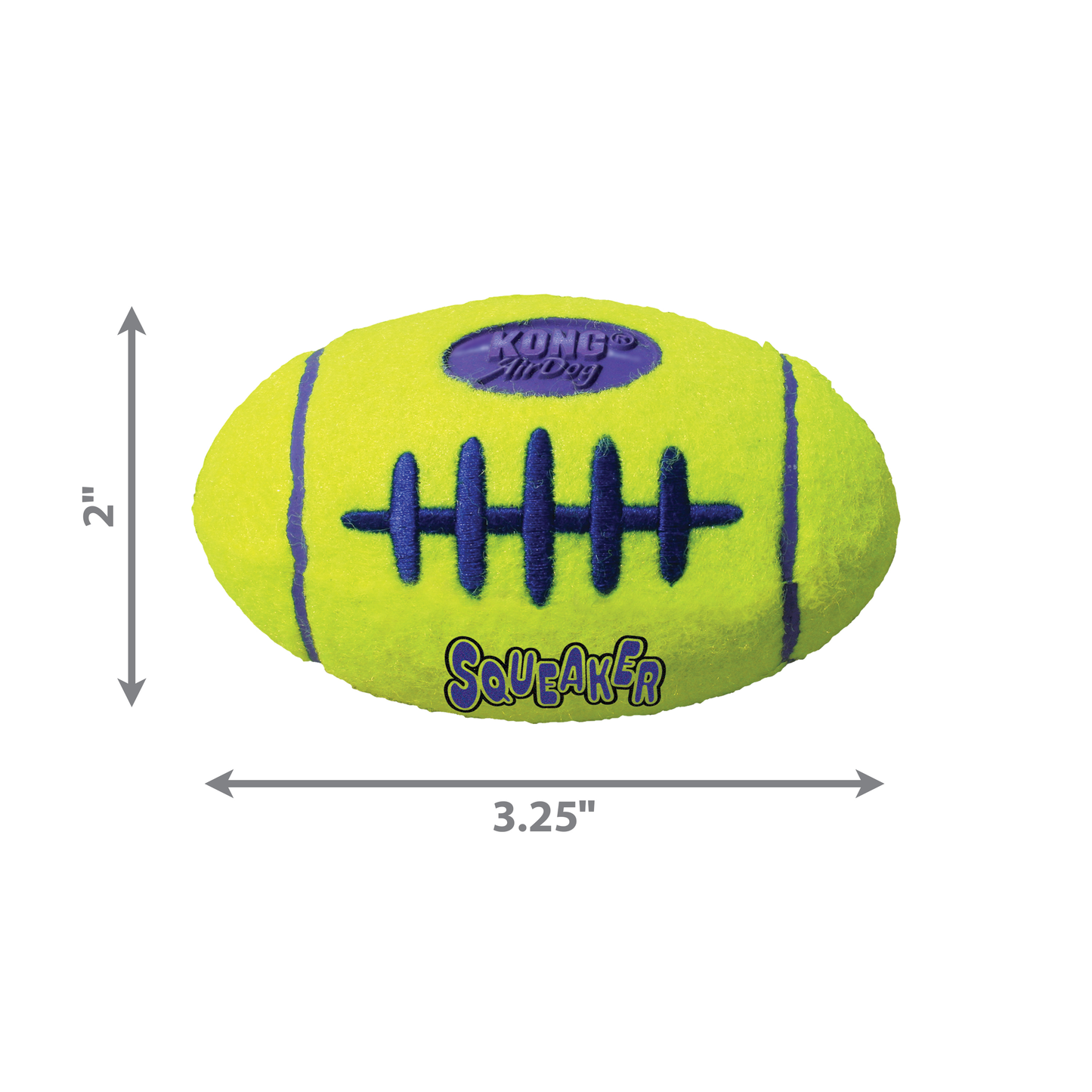 KONG AirDog Squeaker Football - Small x 1