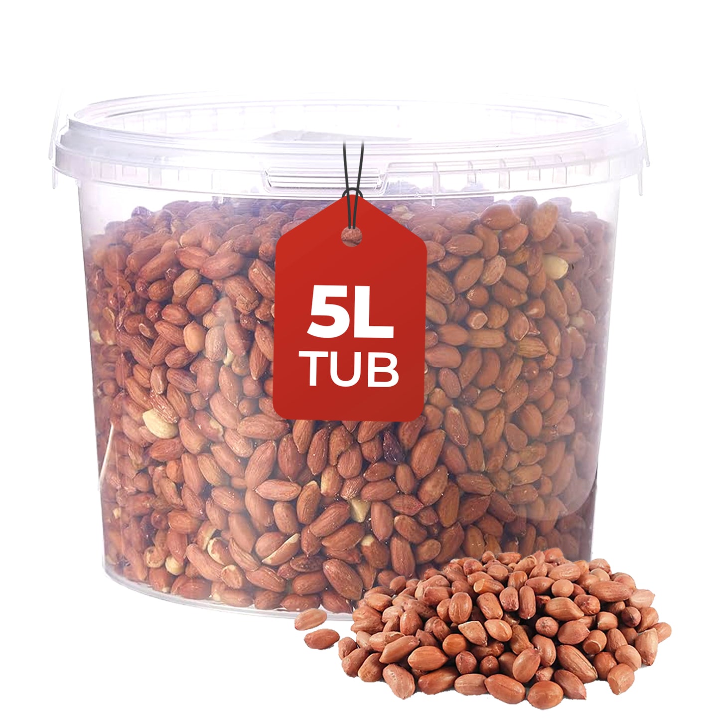 5L Tub Peanuts Whole - Beewarm Wild Birds Food