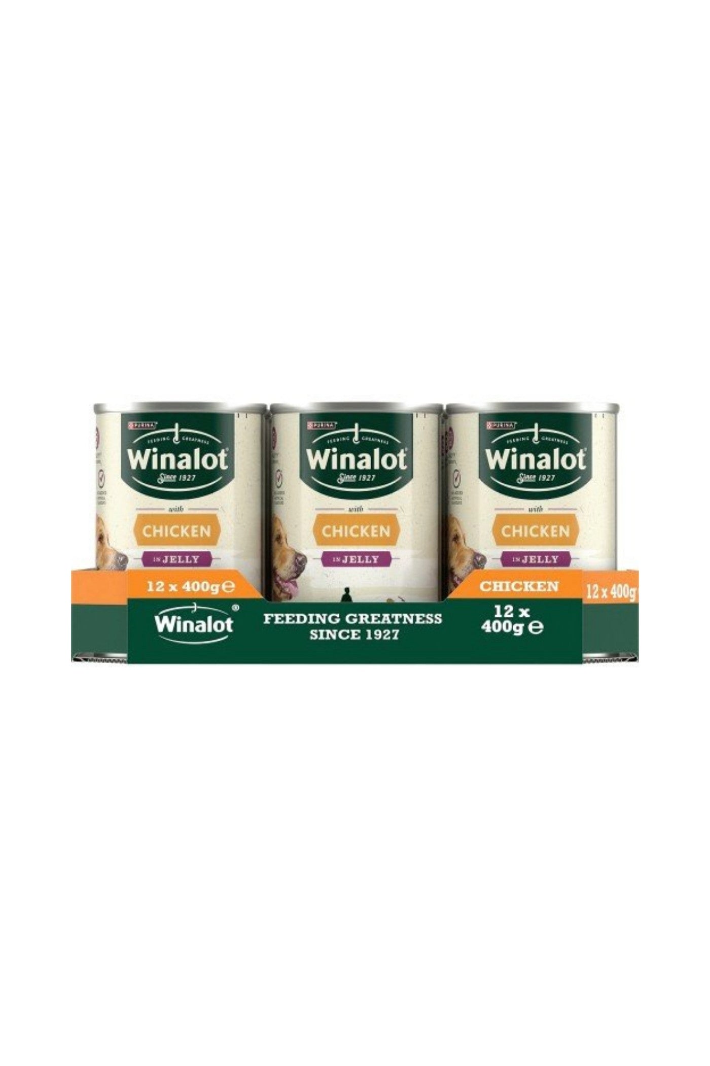 Winalot Classics Adult Dog Can Chicken in Jelly 400g x 12