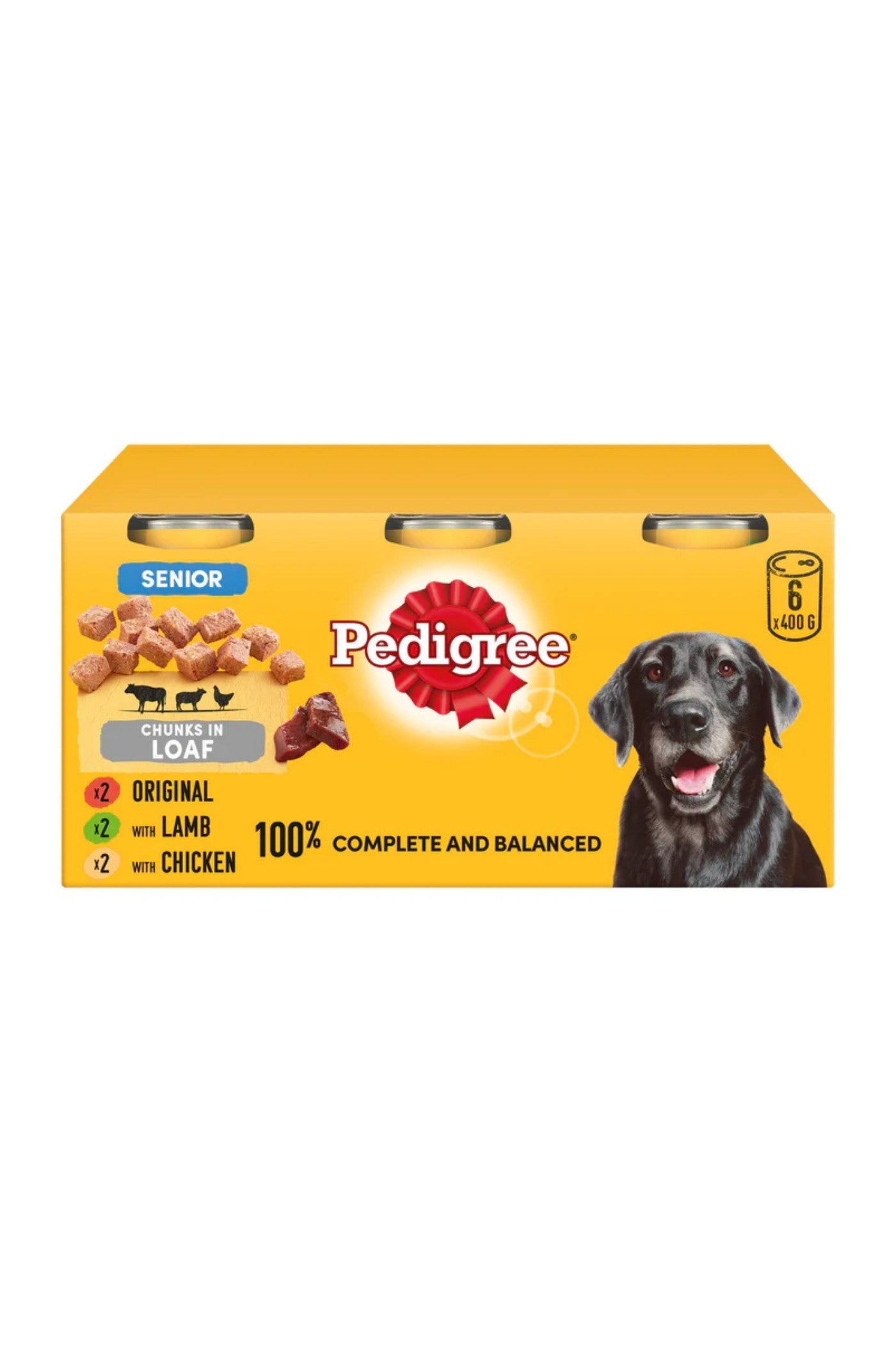 Pedigree Can Senior Dog 400g 6 pk x 4