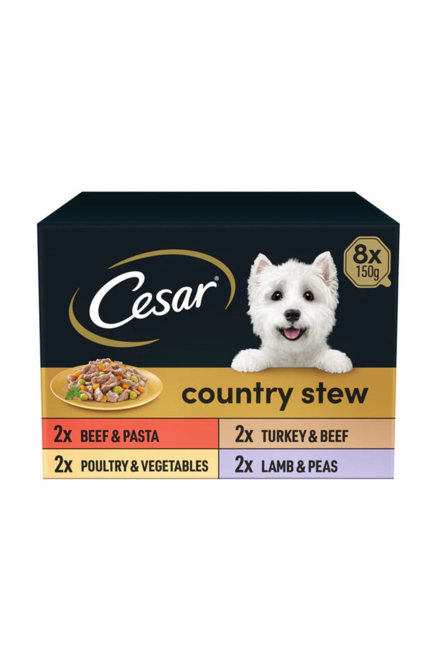 Cesar Foil Tray Country Stew Special Selection 150g 8pk x 3