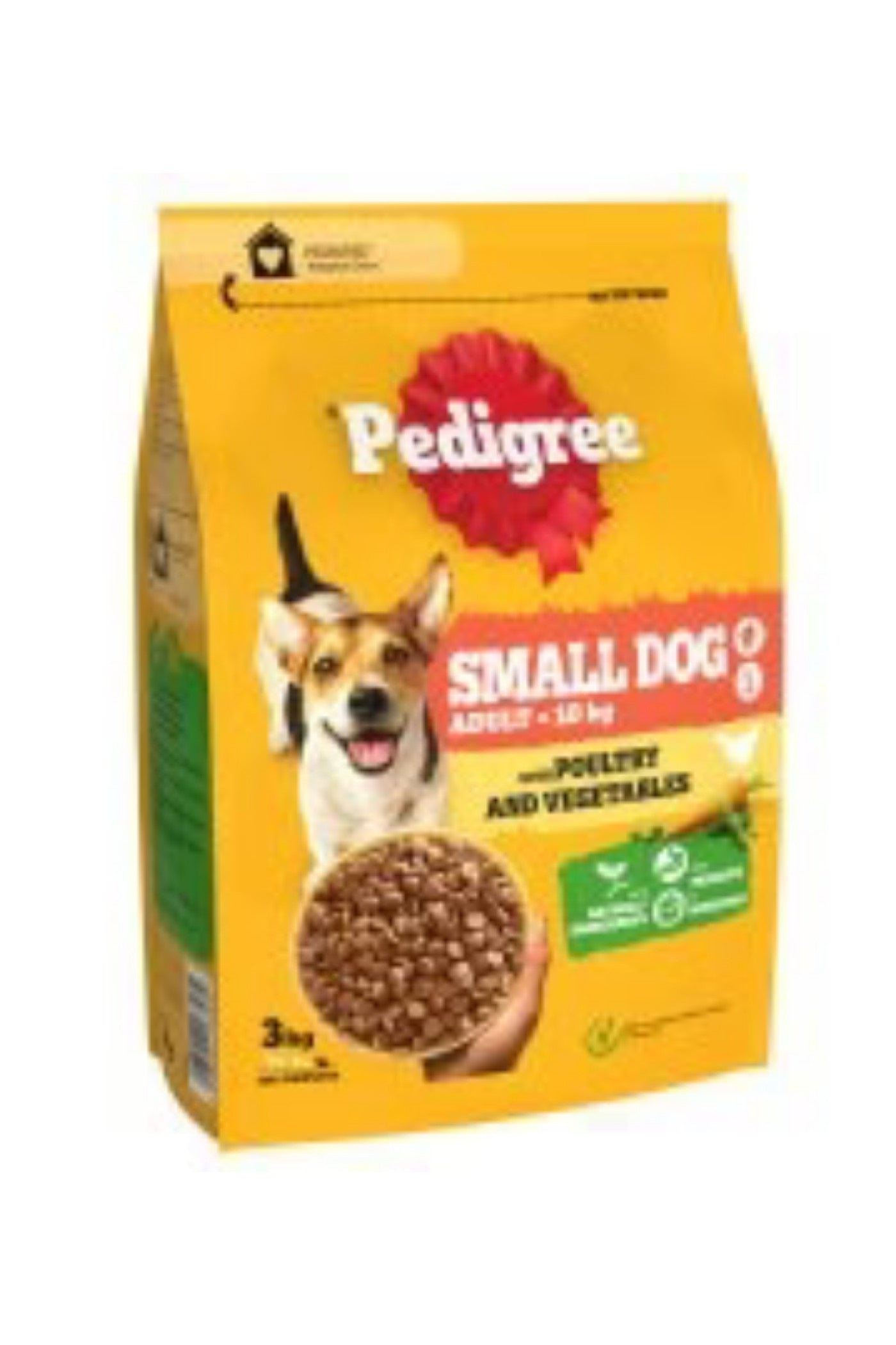 Pedigree Adult Small Dog Poultry & Veg 3kg