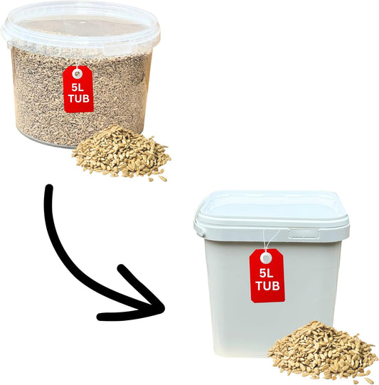 5L Tub - Sunflower Hearts - Beewarm Wild Birds Food