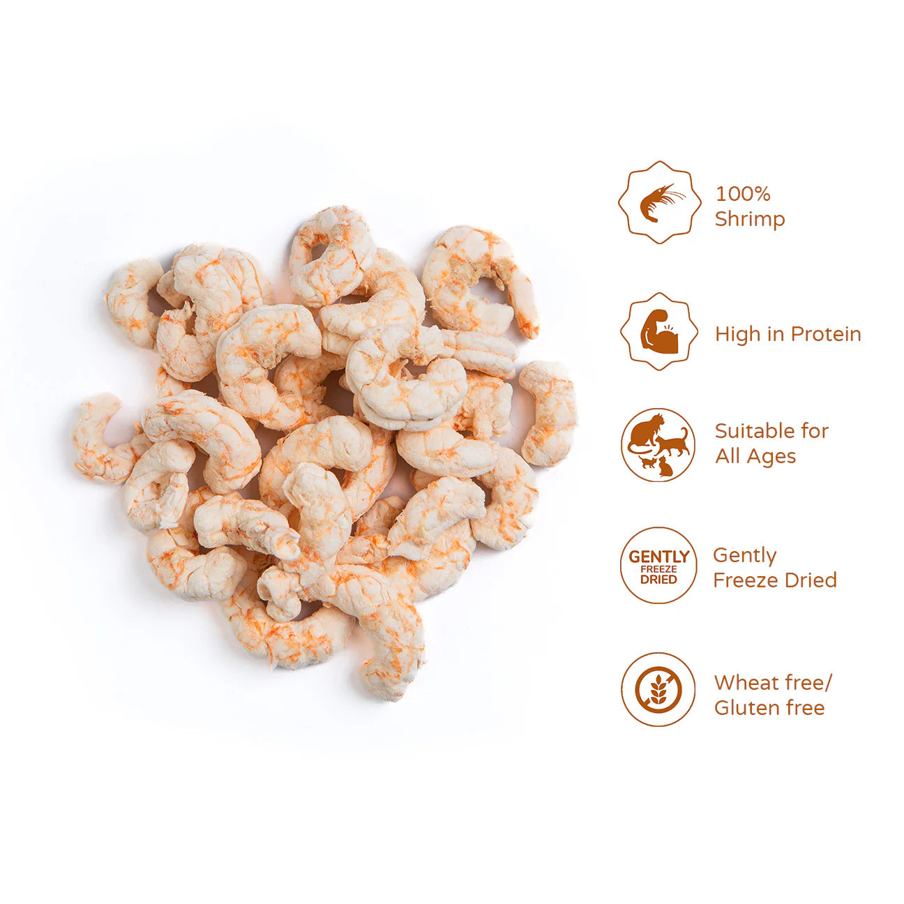 100% Shrimp Cat Treats 110g Tube