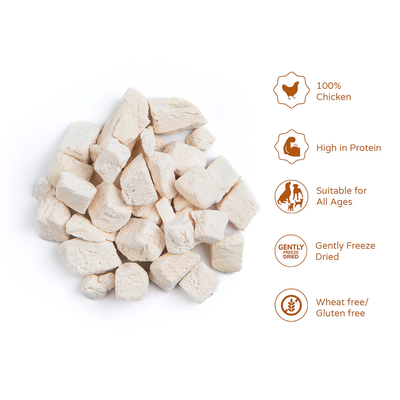 Kind & Gentle 100% Chicken Breast Dog Treats 25g Tube