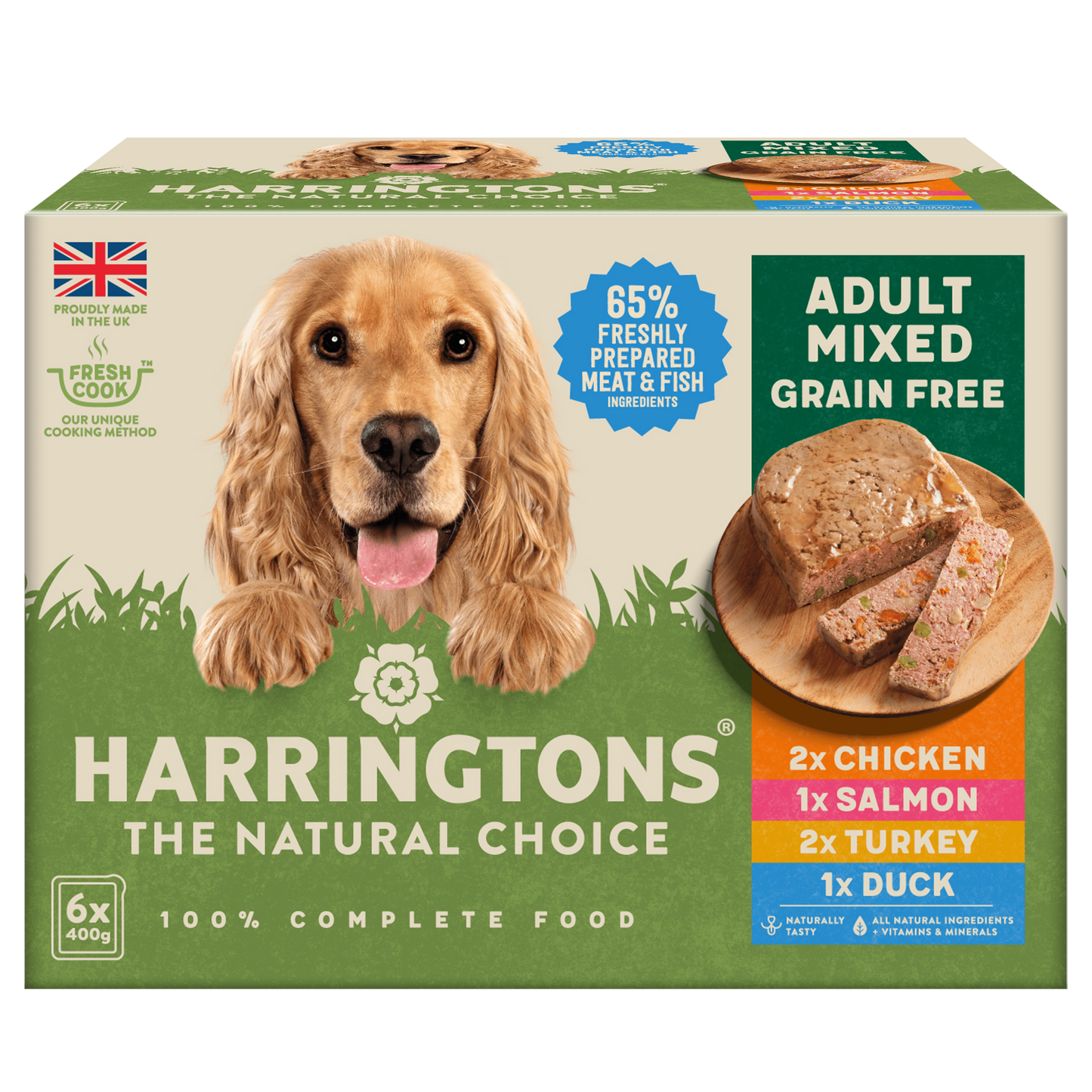 Harringtons Mixed Wet Dog Food Trays Multipack 6 x 400g