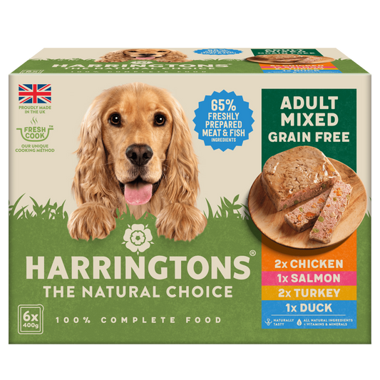 Harringtons Mixed Wet Dog Food Trays Multipack 6 x 400g
