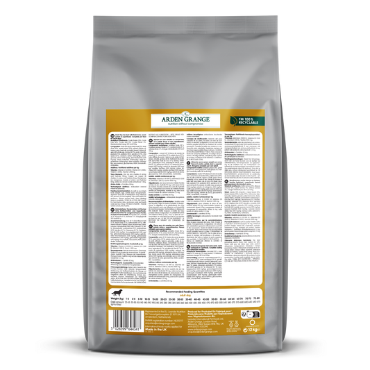 Arden Grange Adult Dog Grain Free Duck & Superfoods 12kg