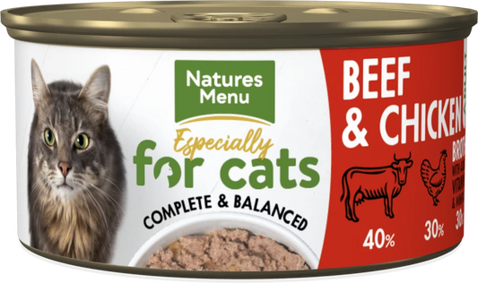 Especially for Cats Cans Beef & Chicken For Adult Cats