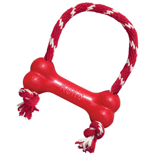 KONG Goodie Bone - X-Small with Rope (Red) x 1