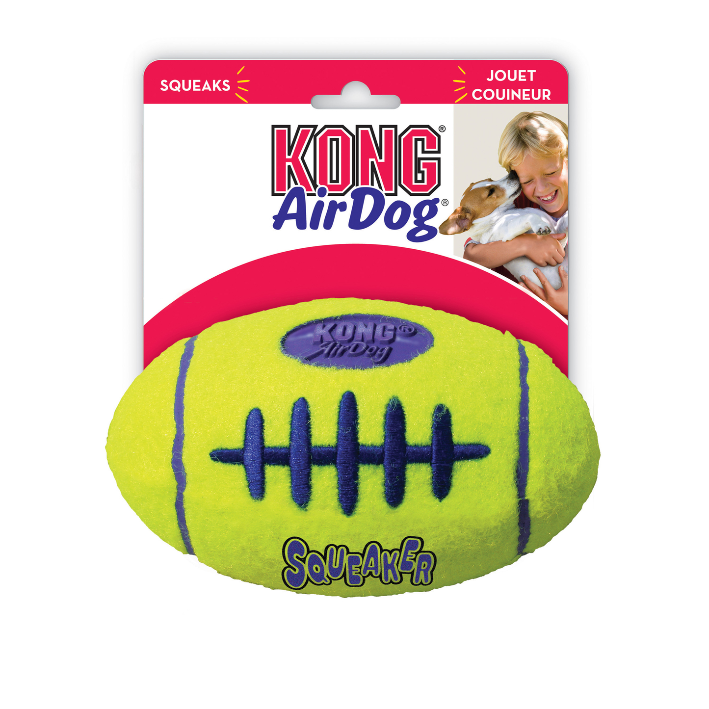 KONG AirDog Squeaker Football - Medium x 1
