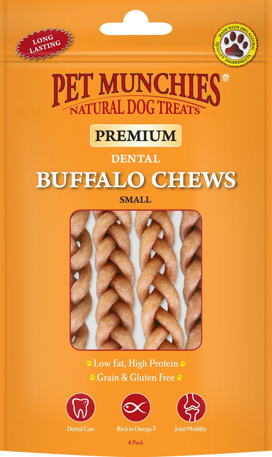 Pet Munchies Dog Buffalo Chews Small 4pk x 8