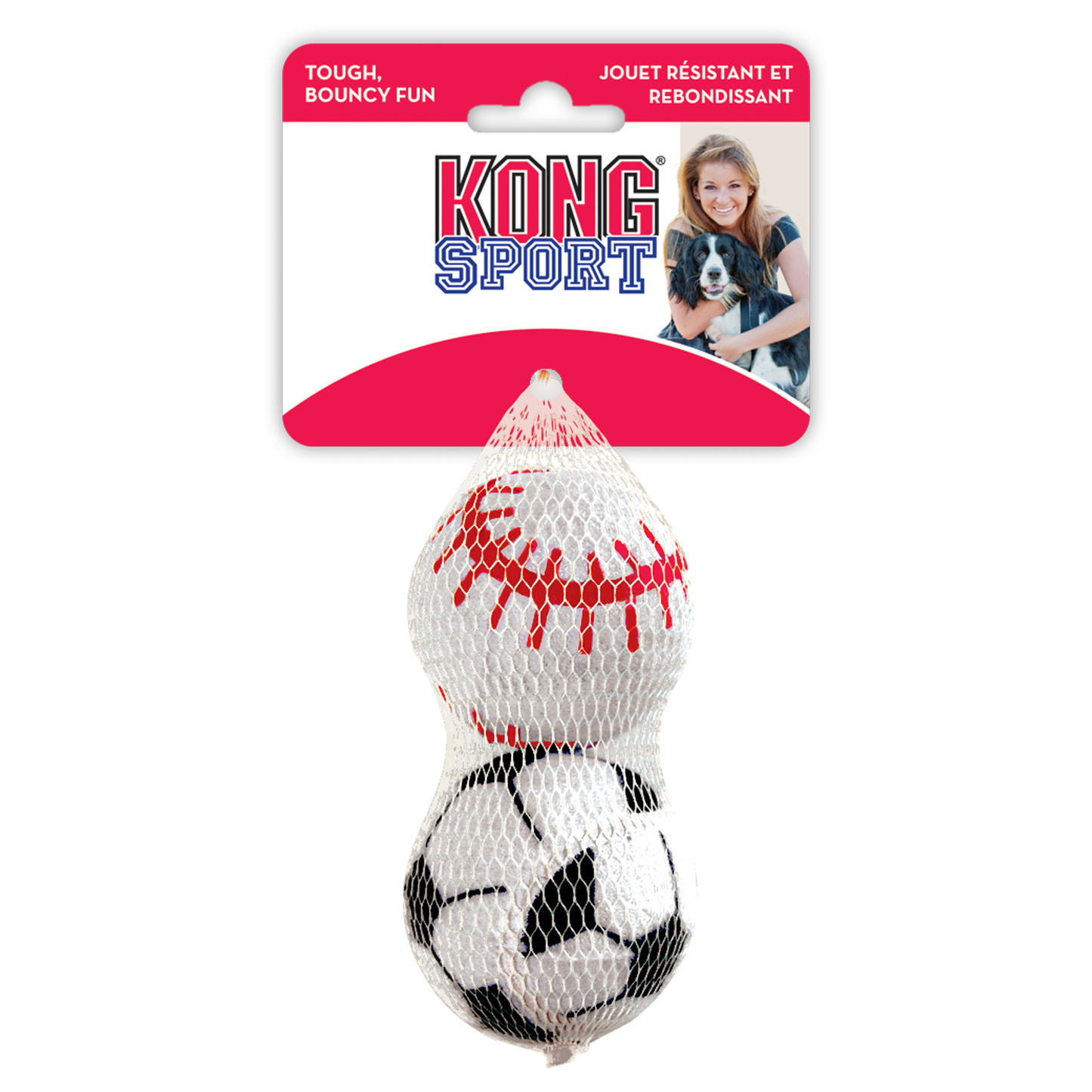 KONG Sport Balls Large 3½" Net of 2 x 1
