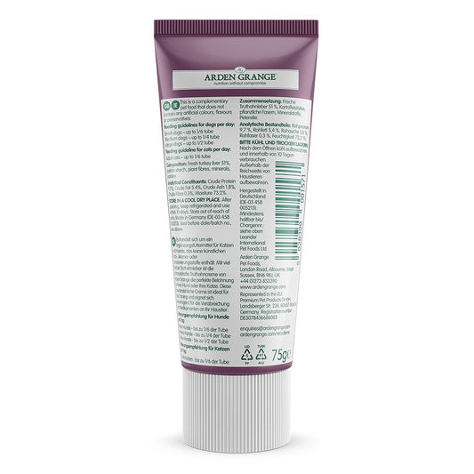Arden Grange Tasty TURKEY Treat Paste 75g x 1