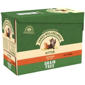 James Wellbeloved Kitten Pouch Grain Free - Chicken 85g x 12