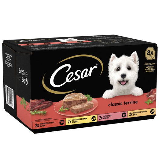 Cesar Foil Tray Classics Terrine Mixed Selection 150g 8pk x 3