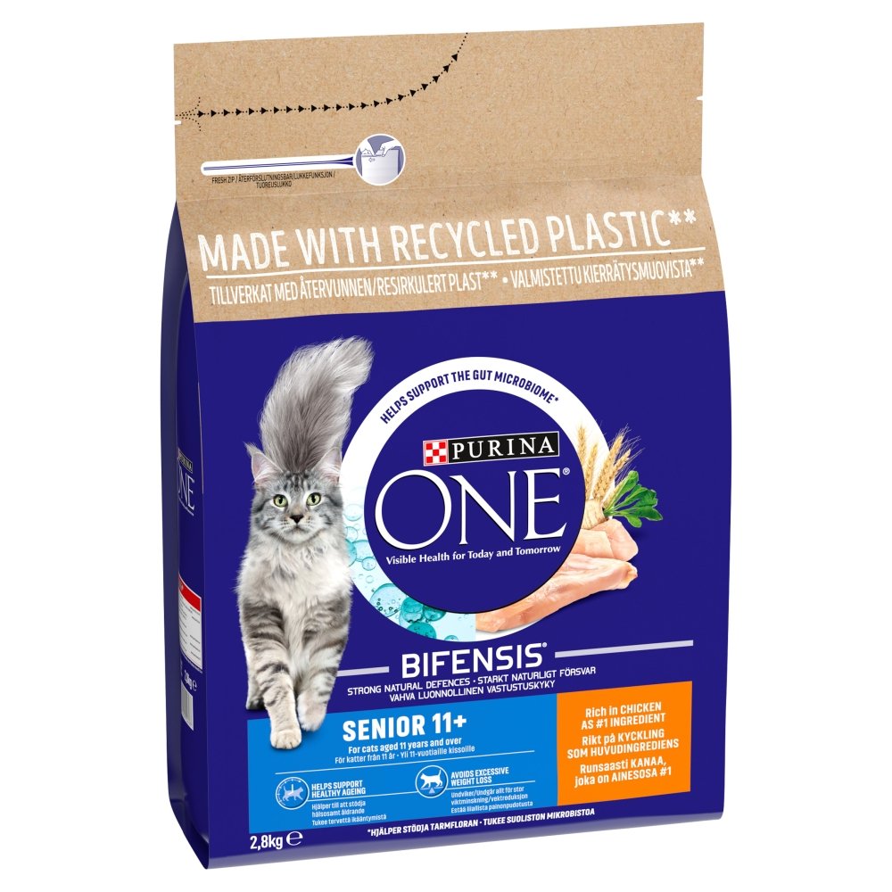 Purina One Cat Senior 11+ Chicken & Wholegrains 2.8kg x 1
