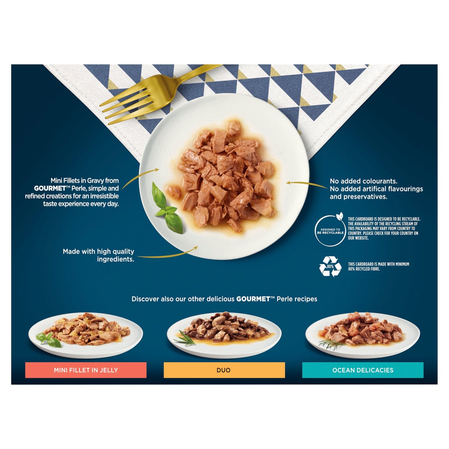 Gourmet Perle Pouch Chef's Collection in Gravy 85g 12pk x 4