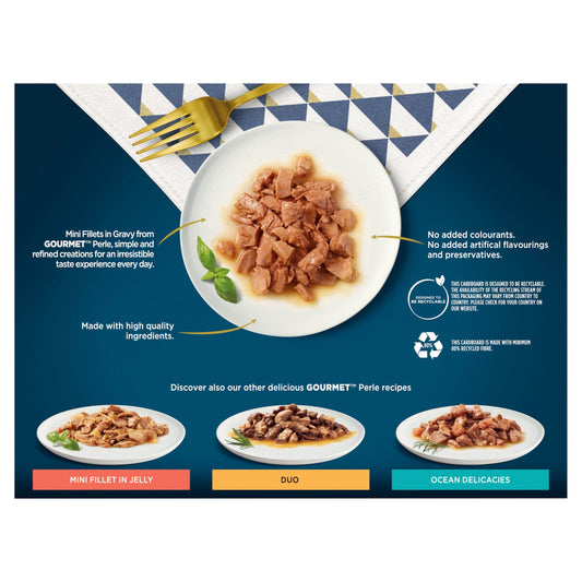 Gourmet Perle Pouch Chef's Collection in Gravy 85g 12pk x 4