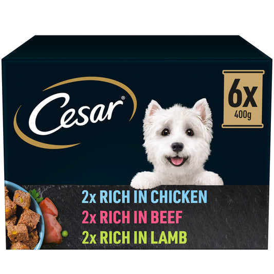Cesar Natural Goodness Can - Mixed Selection in Loaf 400g 6pk x 1