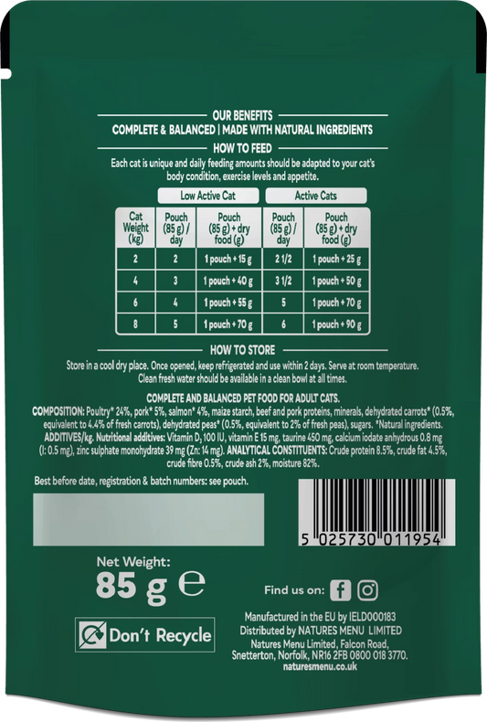 Bites in Gravy Salmon For Adult Cats