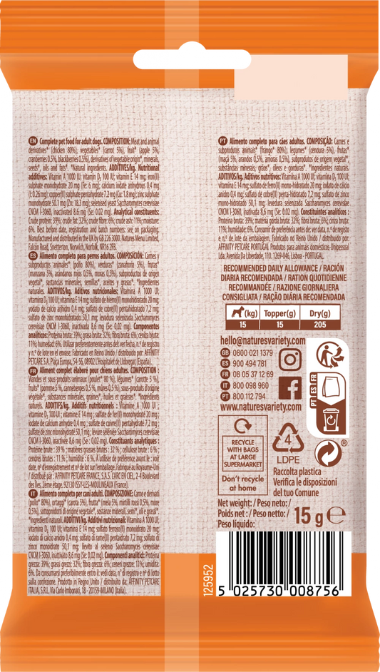 Complete Freeze Dried Food Chicken Toppers For Adult Dogs